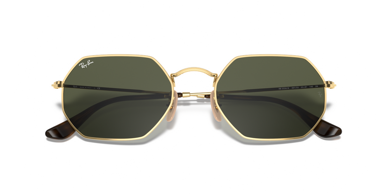 Ray-Ban OCTAGONAL in Arista Gold - Side View