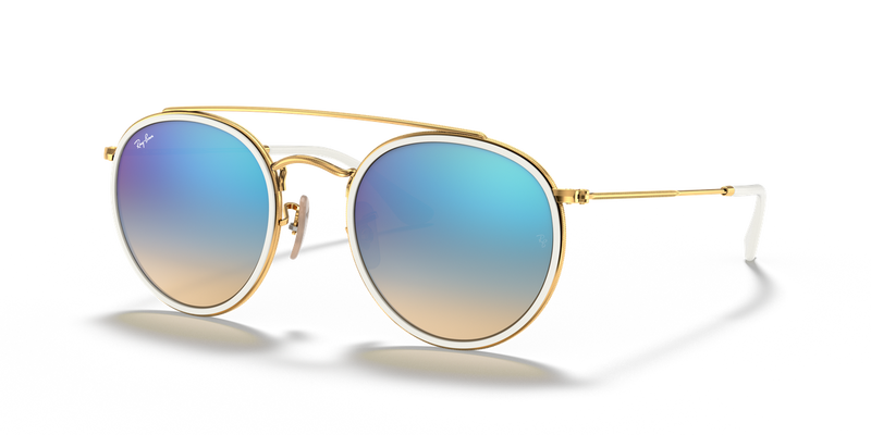 Ray-Ban RB3647N in Arista Gold / Blue Flash (001/4O) - Alternate View