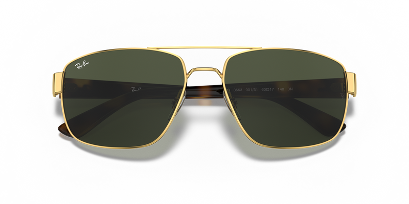 Ray-Ban RB3663 in Arista Gold - Side View