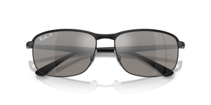 Black On Black / Mirror Silver Polarized+ (186/5J)