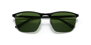 Black On Silver / Dark Green Polarized+ (9144P1)