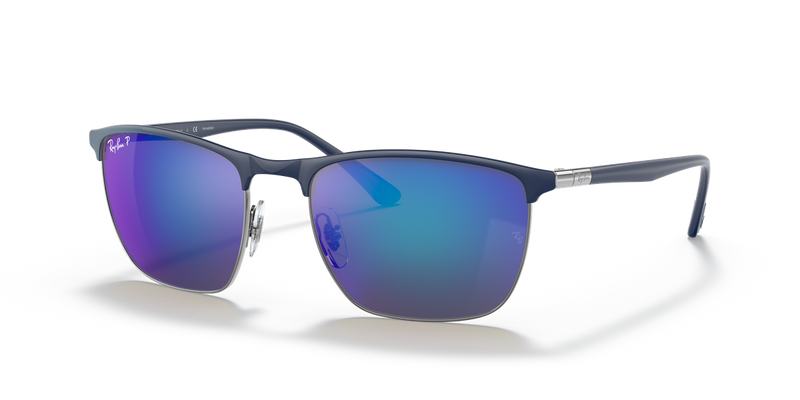 Ray-Ban RB3686 in Blue On Gunmetal - Alternate View