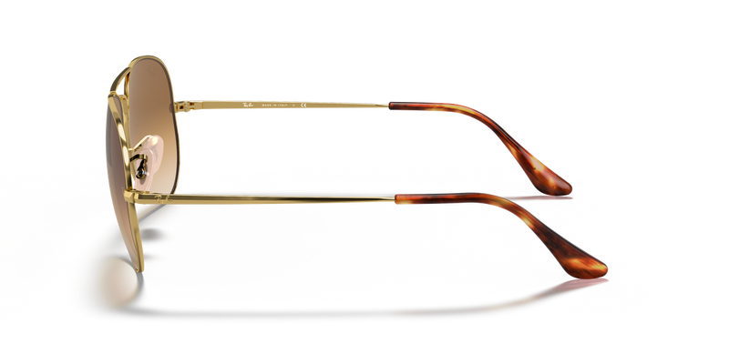 Ray-Ban AVIATOR METAL II in Arista Gold / Light Brown Gradient (914751) - Alternate View