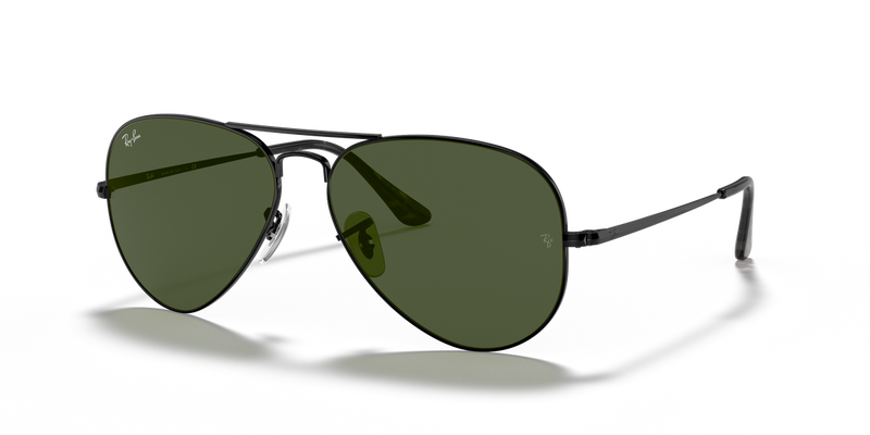 Ray-Ban AVIATOR METAL II in Black / G-15 Green (914831) - Alternate View
