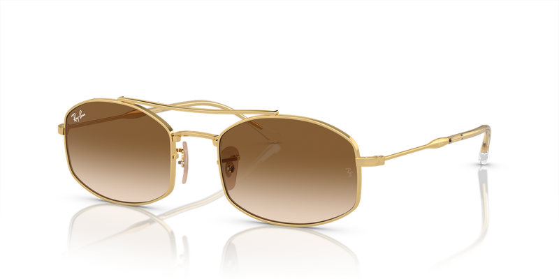 Ray-Ban RB3719 in Arista Gold / Light Brown (001/51) - Alternate View
