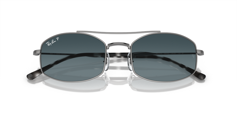 Ray-Ban RB3719 in Gunmetal / Dark Blue Polarized (004/S3) - Alternate View