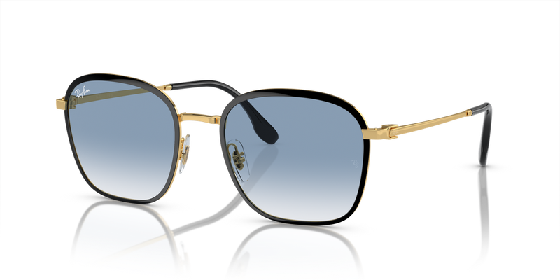 Ray-Ban RB3720 in Black On Gold - Front View