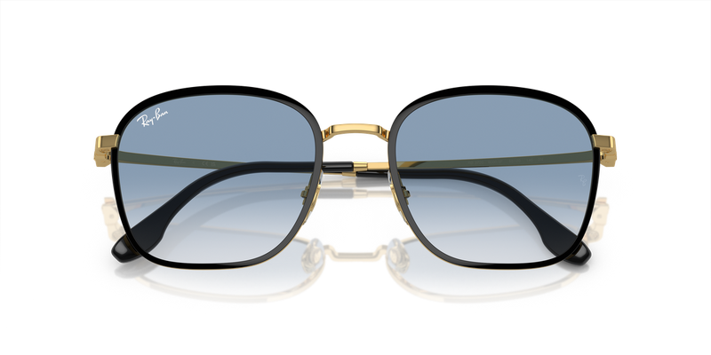 Ray-Ban RB3720 in Black On Gold - Side View