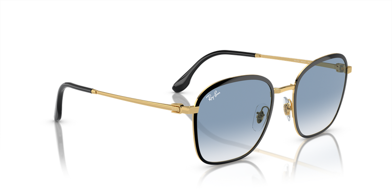 Ray-Ban RB3720 in Black On Gold - Alternate View
