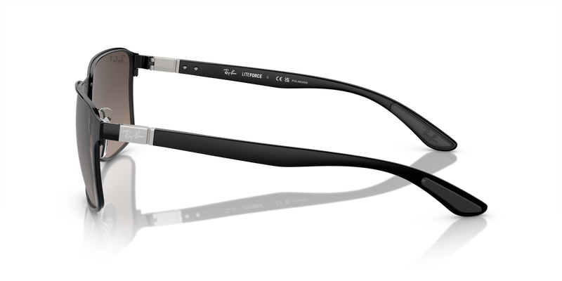 Ray-Ban RB3721CH in Black On Black - Back View