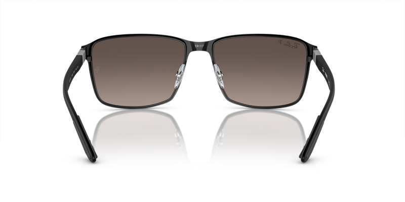 Ray-Ban RB3721CH in Black On Black - Temple Detail