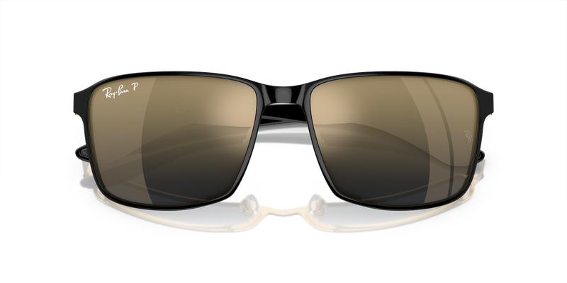 Ray-Ban RB3721CH in Black On Gold - Alternate View