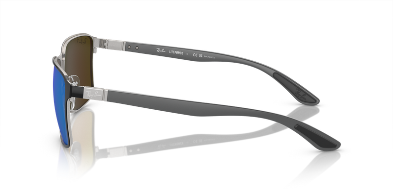 Ray-Ban RB3721CH in Black On Silver - Alternate View