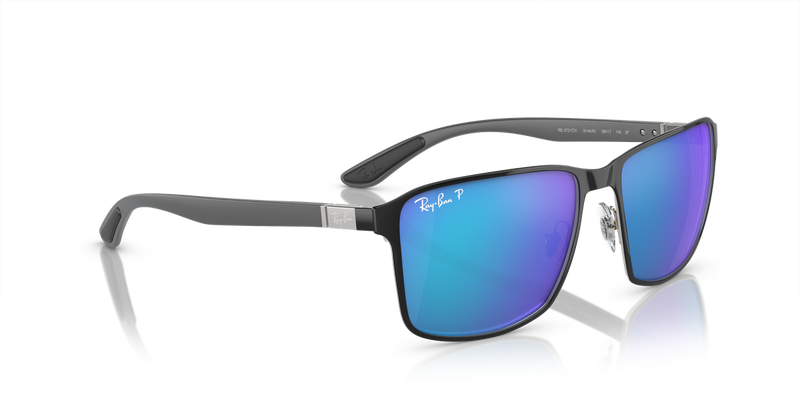 Ray-Ban RB3721CH in Black On Silver - Alternate View