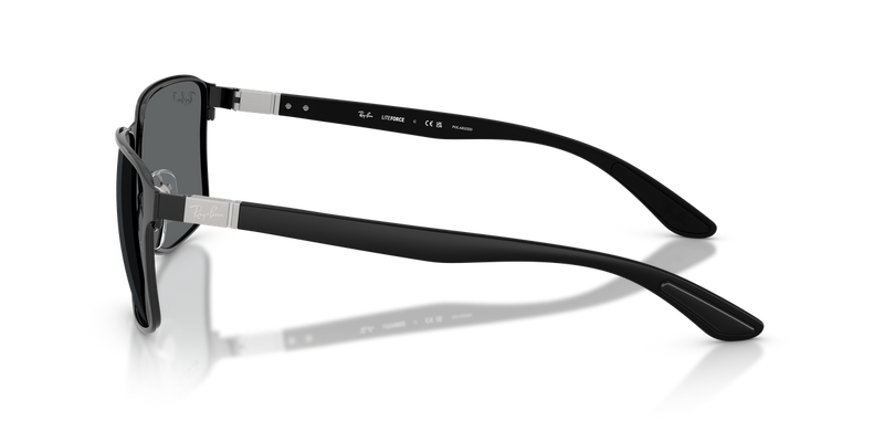 Ray-Ban RB3721 in Black - Back View