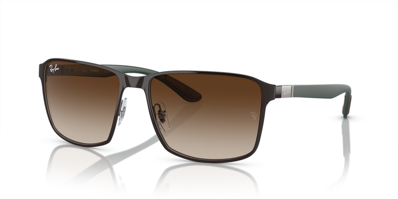 Ray-Ban RB3721 in Brown On Gunmetal - Alternate View