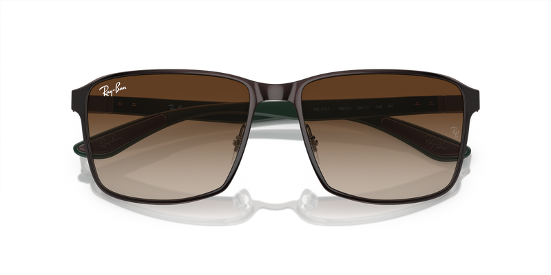 Ray-Ban RB3721 in Brown On Gunmetal - Alternate View