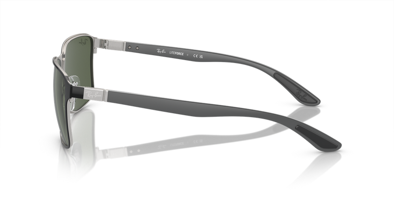 Ray-Ban RB3721 in Black On Silver - Alternate View