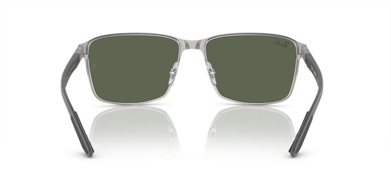 Ray-Ban RB3721 in Black On Silver - Alternate View