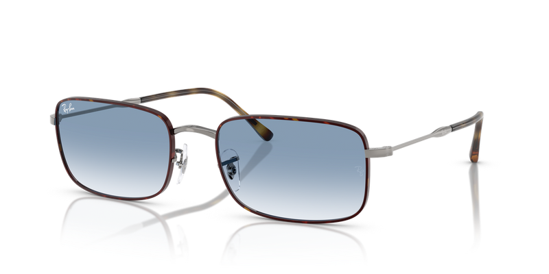 Ray-Ban RB3746 in Havana On Gunmetal / Clear Gradient Blue (92703F) - Alternate View