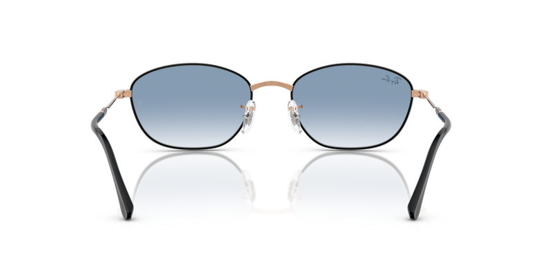 Ray-Ban RB3749 in Black On Rosegold / Clear Gradient Blue (92723F) - Alternate View
