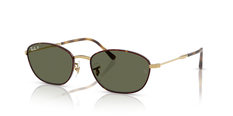 Ray-Ban RB3749 in Havana On Gold / G-15 Green Polarized (927358) - Alternate View