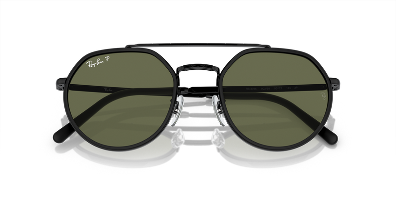 Ray-Ban RB3765 in Black / Green Polarized (002/58) - Alternate View