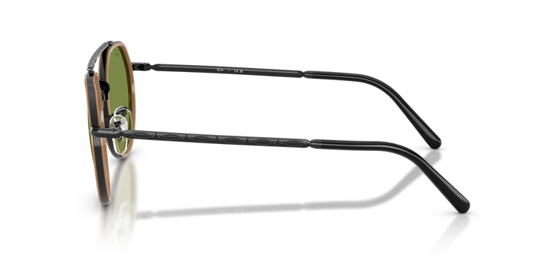 Ray-Ban RB3765 in Black / Green (92794E) - Back View
