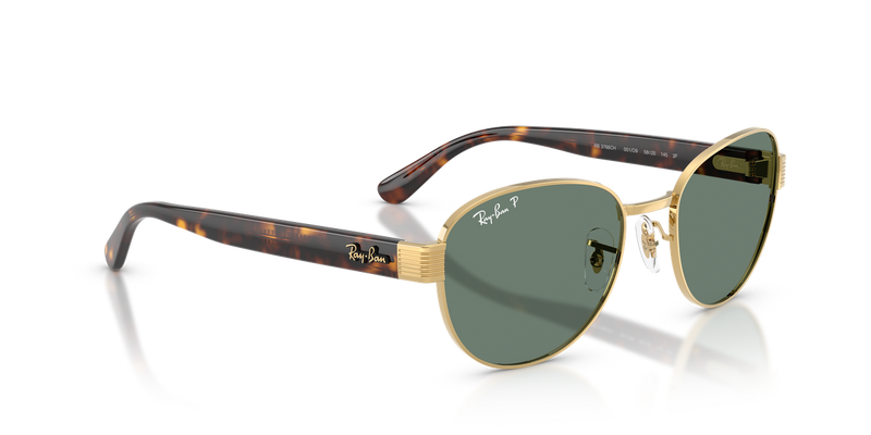 Ray-Ban RB3766CH in Arista Gold / Polarized+ Grey (001/O9) - Alternate View