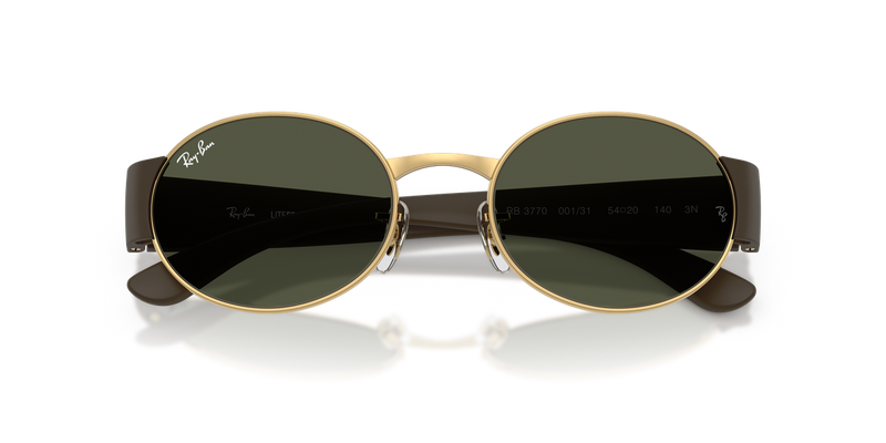 Ray-Ban RB3770 in Gold / Green (001/31) - Side View