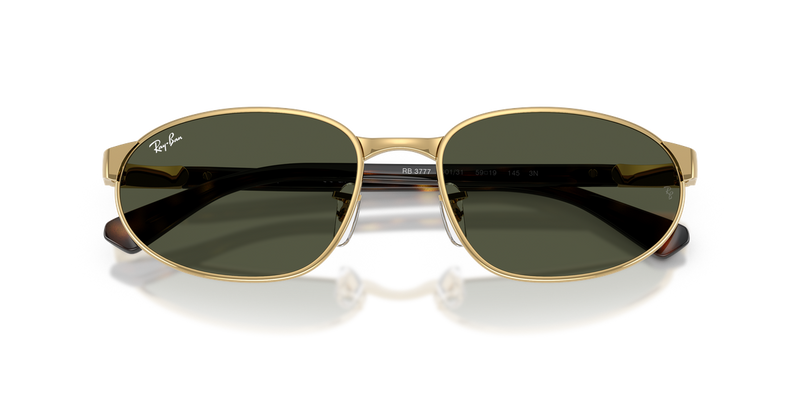 Ray-Ban RB3777 in Arista Gold / Green (001/31) - Side View