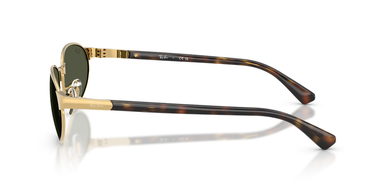 Ray-Ban RB3777 in Arista Gold / Green (001/31) - Back View