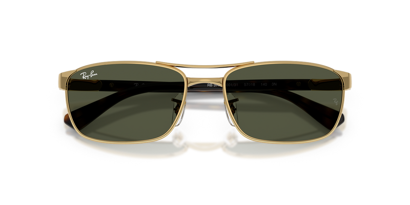 Ray-Ban RB3778 in Arista Gold / Green (001/31) - Side View
