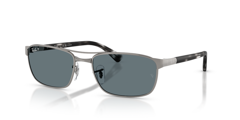 Ray-Ban RB3778 in Gunmetal / Dark Blue Polarized (004/3R) - Alternate View