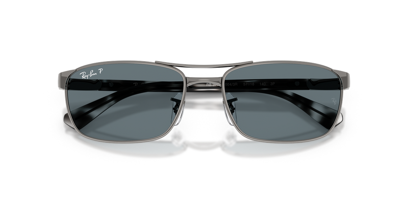 Ray-Ban RB3778 in Gunmetal / Dark Blue Polarized (004/3R) - Alternate View