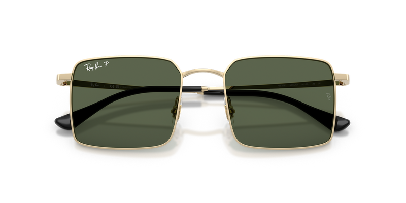 Ray-Ban RB3782 in Pale Gold / Dark Green Polarized (92139A) - Alternate View