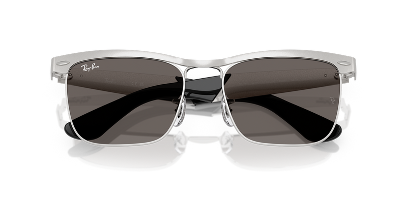 Ray-Ban WAYFARER DELUXE in Sandblasted Silver On Silver - Alternate View