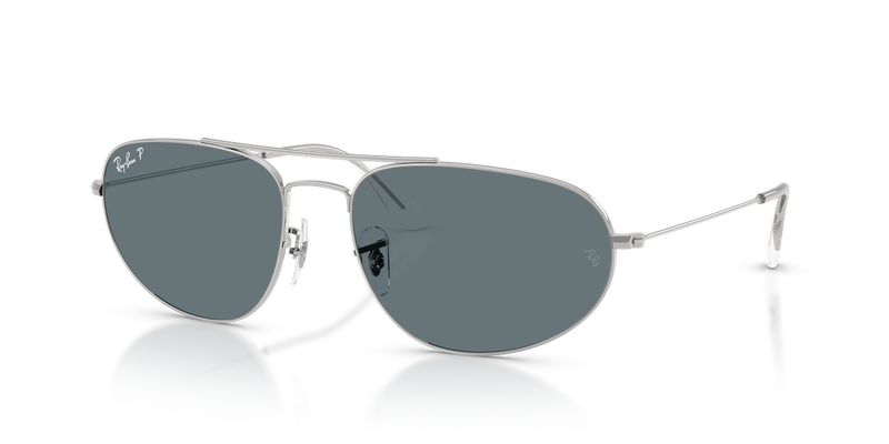 Ray-Ban RB3945 in Silver / Dark Blue Polarized (003/3R) - Alternate View
