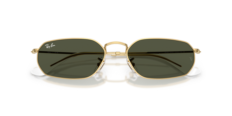 Ray-Ban RB3947 in Arista Gold / Green (001/31) - Side View