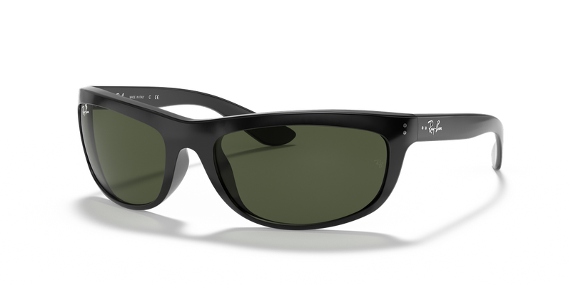 Ray-Ban BALORAMA in Black / G-15 Green (601/31) - Front View