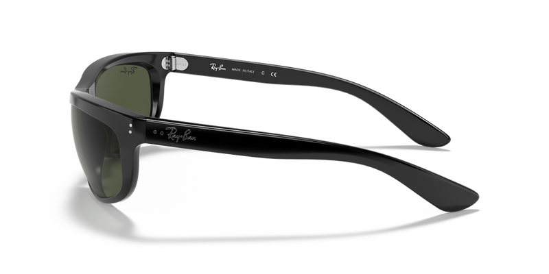 Ray-Ban BALORAMA in Black / G-15 Green (601/31) - Back View