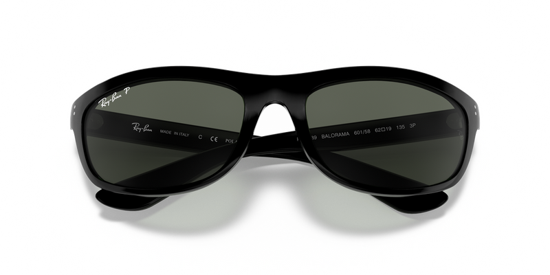 Ray-Ban BALORAMA in Black / G-15 Green Polarized (601/58) - Alternate View