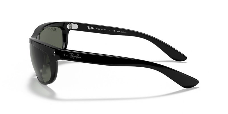 Ray-Ban BALORAMA in Black / G-15 Green Polarized (601/58) - Alternate View