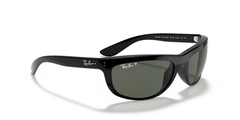 Ray-Ban BALORAMA in Black / G-15 Green Polarized (601/58) - Alternate View