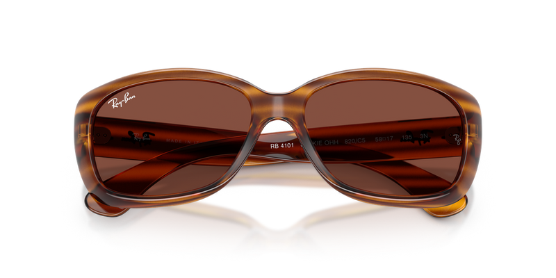 Ray-Ban JACKIE OHH in Striped Red Havana - Alternate View