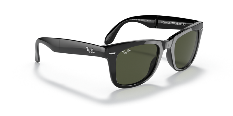 Ray-Ban FOLDING WAYFARER in Black / G-15 Green (601) - Alternate View