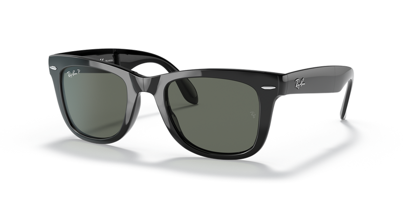 Ray-Ban FOLDING WAYFARER in Black / G-15 Green Polarized (601/58) - Alternate View