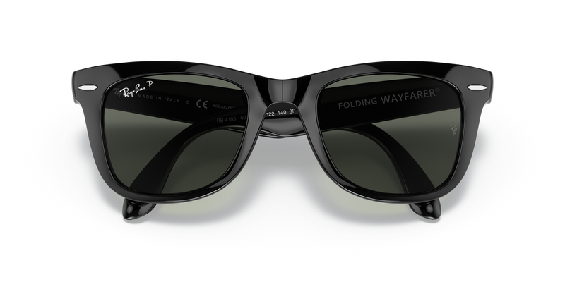 Ray-Ban FOLDING WAYFARER in Black / G-15 Green Polarized (601/58) - Alternate View