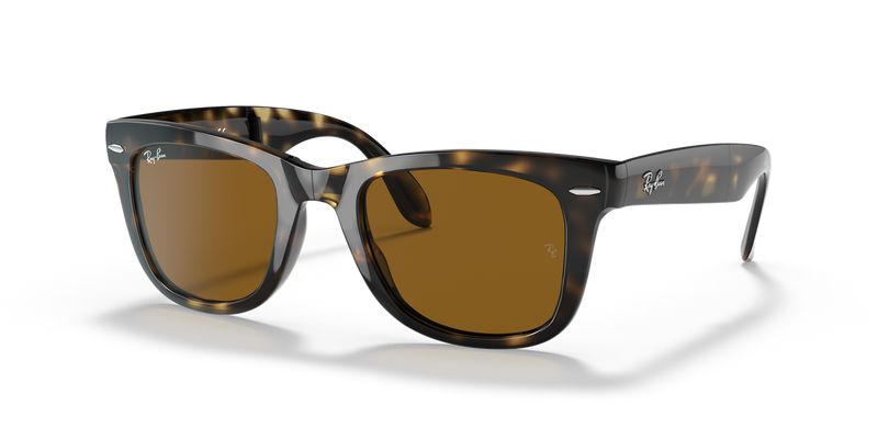 Ray-Ban FOLDING WAYFARER in Light Havana / B-15 Brown (710) - Alternate View