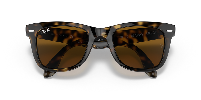 Ray-Ban FOLDING WAYFARER in Light Havana / B-15 Brown (710) - Alternate View